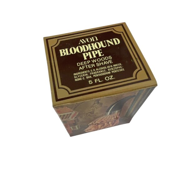 Vintage Avon Bloodhound Pipe Original Box Deep Woods After Shave 5 Fl Oz Collect - Picture 3 of 11
